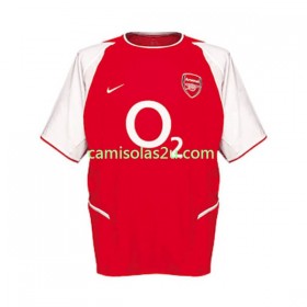 Camisolas de futebol Arsenal Retro Equipamento Principal 2002 Manga Curta